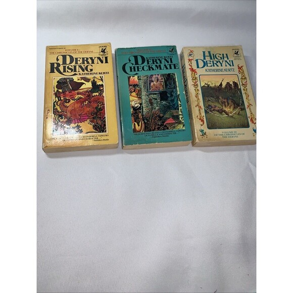 COMPLETE SET (3) KATHERINE KURTZ Books CHRONICLES OF DERYNI Series DERYNI RISING - Picture 2 of 14